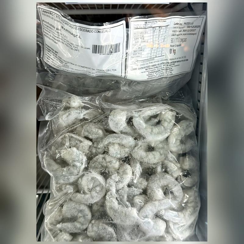 Camarão Peruano P&D 41/50 M · Pacote 1 kg